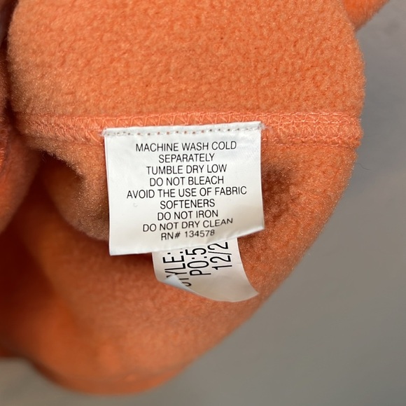 Vineyard Vines Orange Fleece Vest Size M - Picture 6 of 6